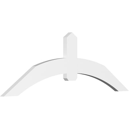 Ekena Millwork Archdale Architectural Grade PVC Gable Bracket, 72"W x 24"H x 2"D x 6"F, 8/12 Pitch GBP072X24X0206ARC00